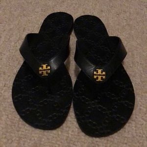 Tory Burch Black Monroe Sandals